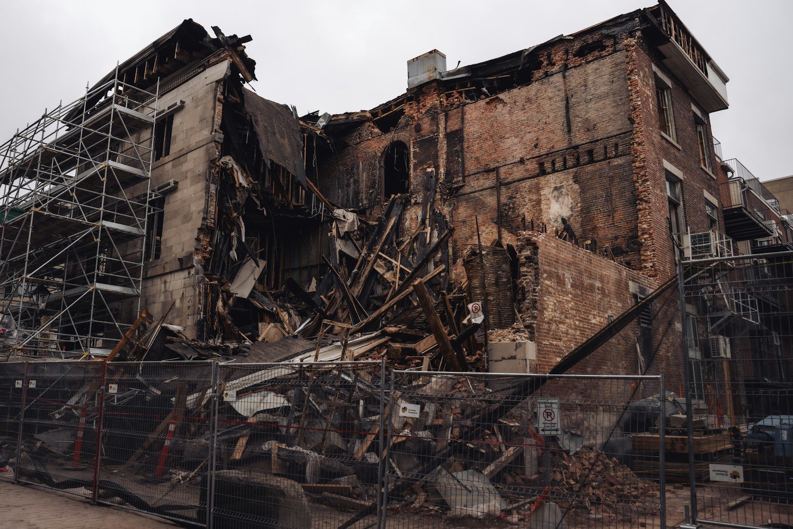 Fire damage recovery and rebuild planning